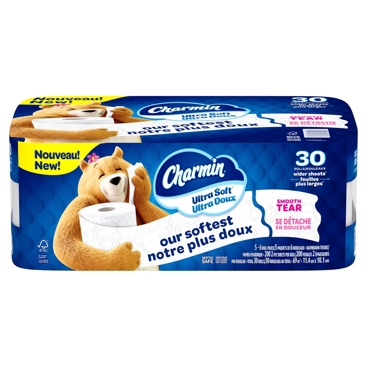 CHARMIN ULTRA SOFT TOILET TISSUE 30 X 200 SHTS