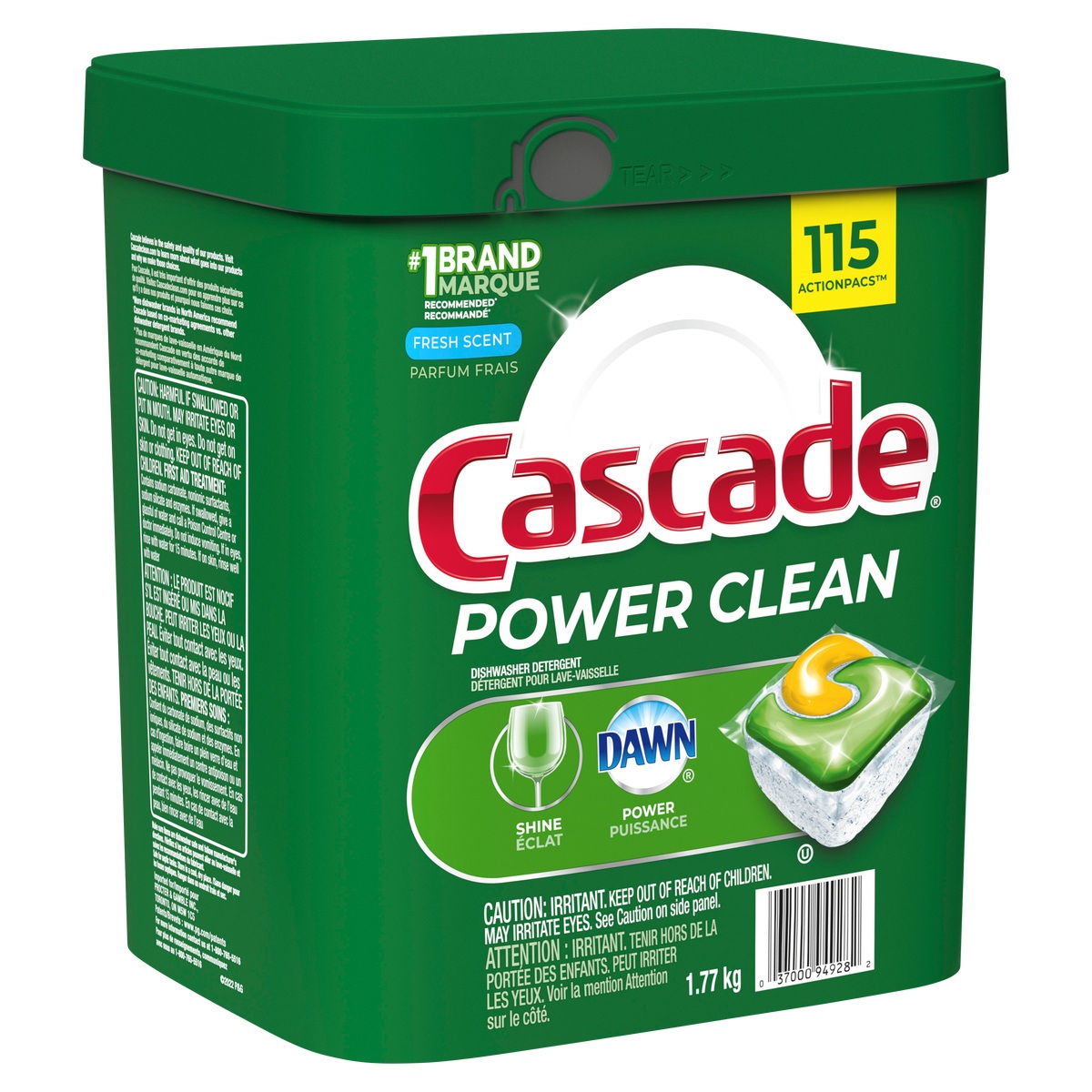CASCADE DISHWASHER TABS 115 CT