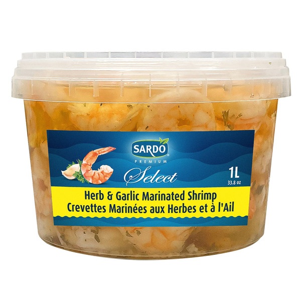 SARDO HERB & GARLIC MARINATED SHRIMP 1L