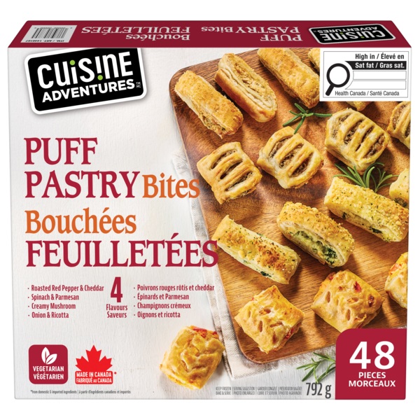 CUISINE ADVENTURES 4-FLAVOURS PUFF PASTRY BITES 792G