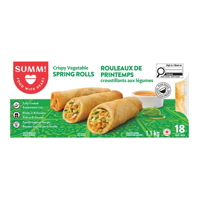 SUM-M VEGGIE SPRING ROLLS 1.1 KG