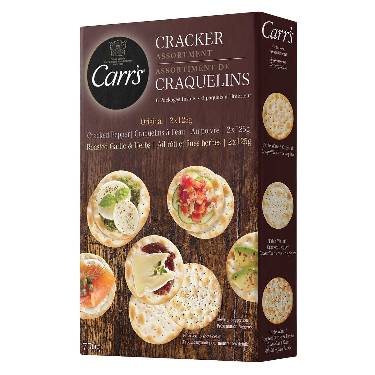 CARR'S VARIETY CRACKERS 750 GR