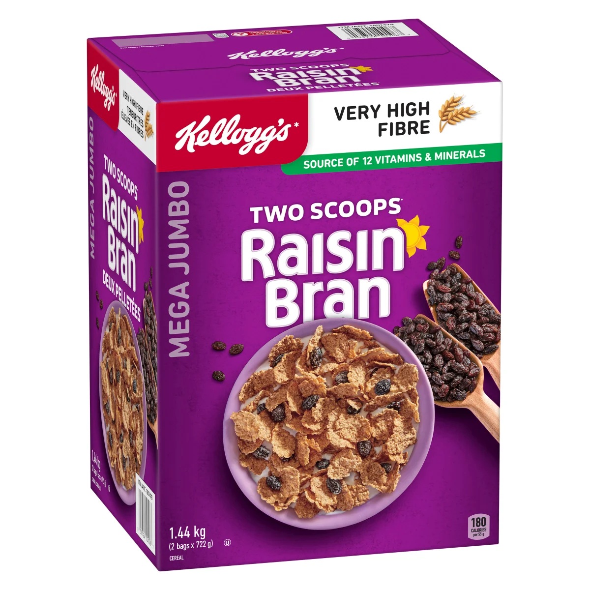 KELLOGG'S RAISIN BRAN CEREAL 1.44 KG