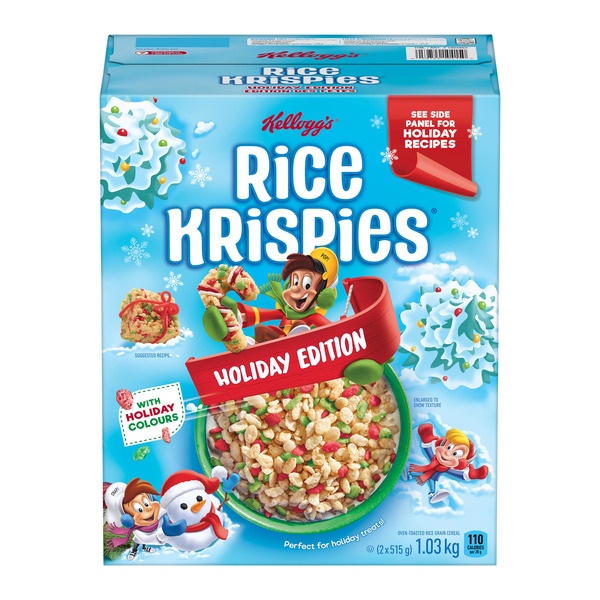 KELLOGGS RICE KRISPIE'S HOLIDAY CEREAL 1.03KG
