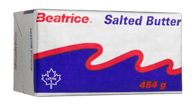 BEATRICE SALTED BUTTER 454 GR