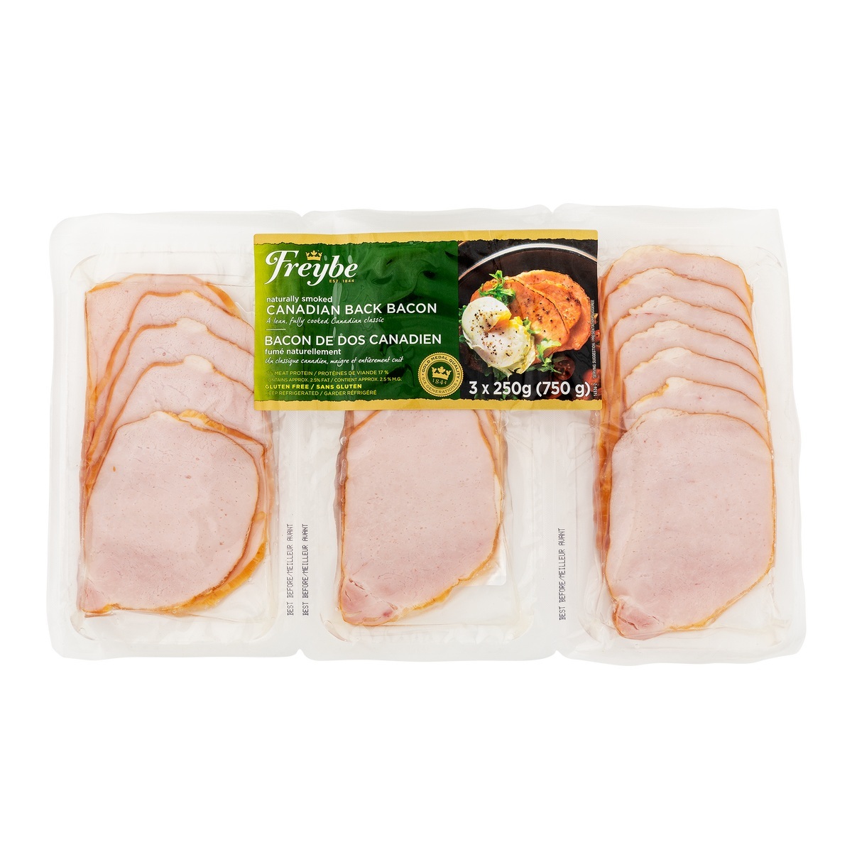 FREYBE BACK BACON 3 X 250G