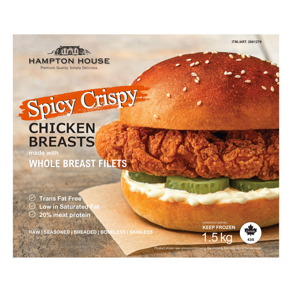 HAMPTON HOUSE SPICY CHICKEN BREAST BITES 1.5 KG