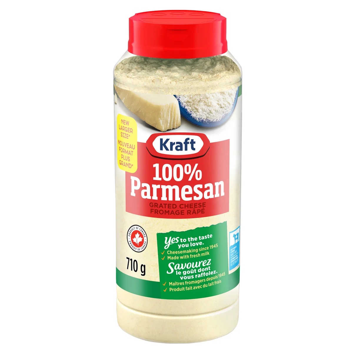 KRAFT GRATED PARMESAN CHEESE 710 GR