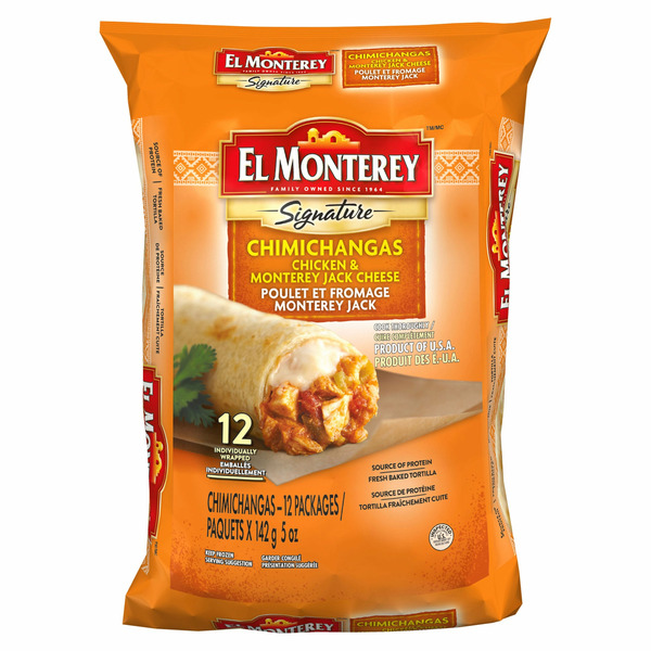 EL MONTEREY CHICKEN CHIMICHANGAS 18 X 142G