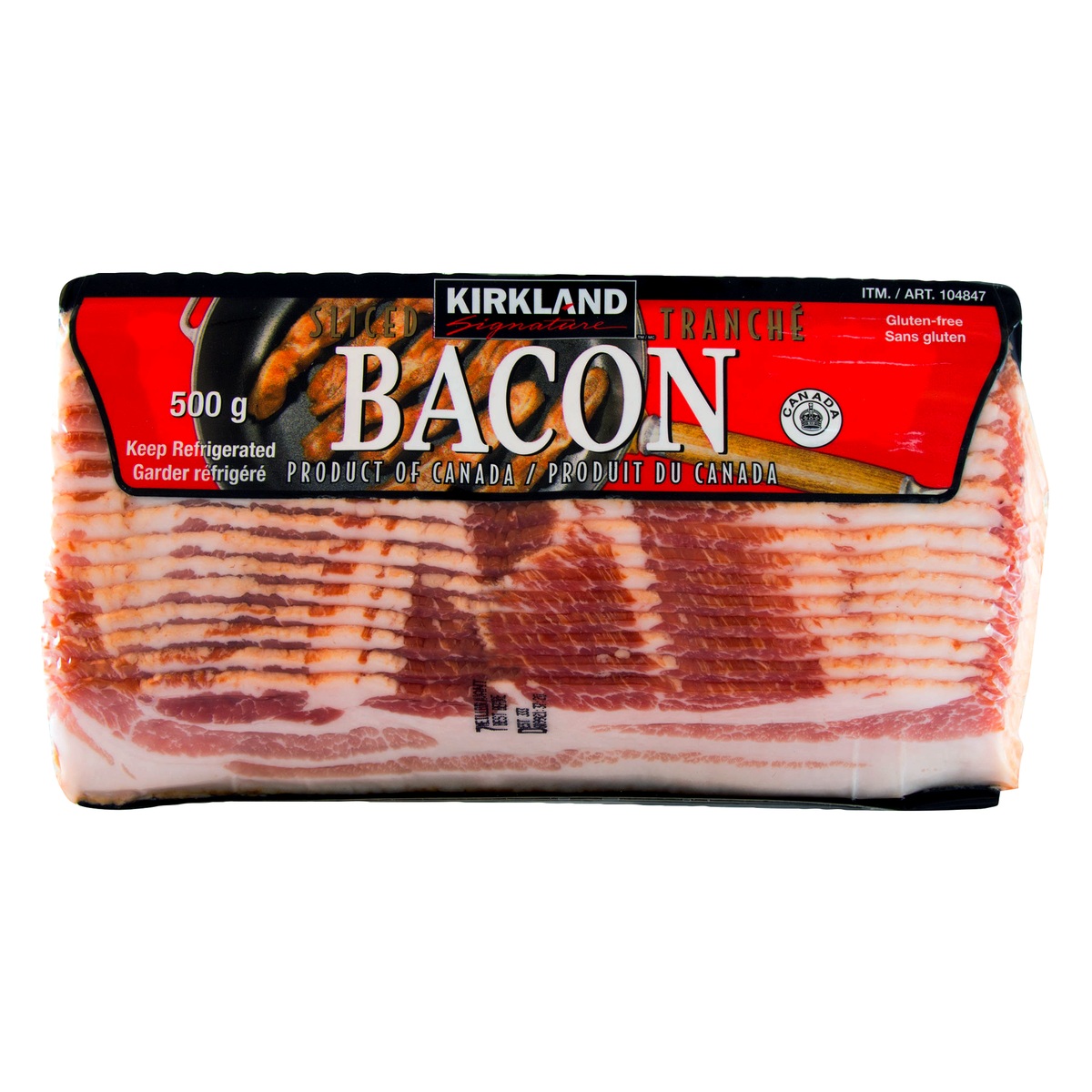 KIRKLAND SLICED BACON 4 X 500 GR