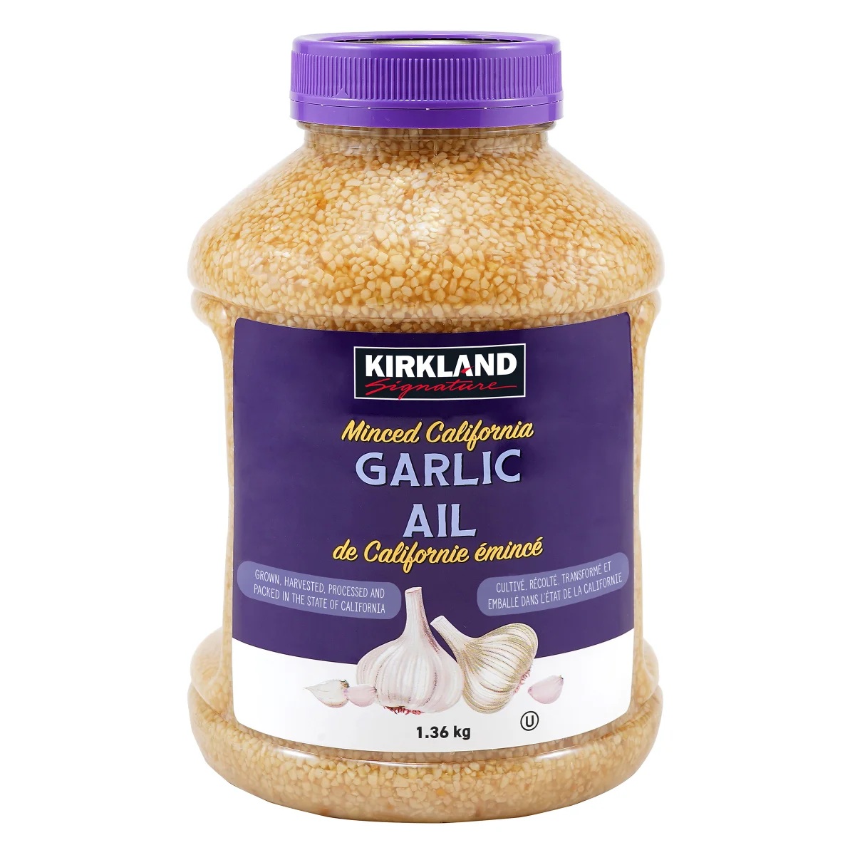 KIRKLAND MINCED GARLIC 1.36 KG