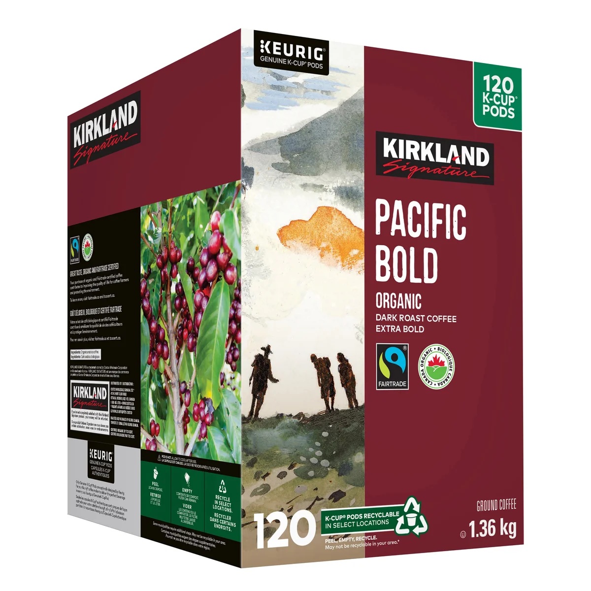 KIRKLAND PACIFIC BOLD COFFEE K-CUPS 120'S