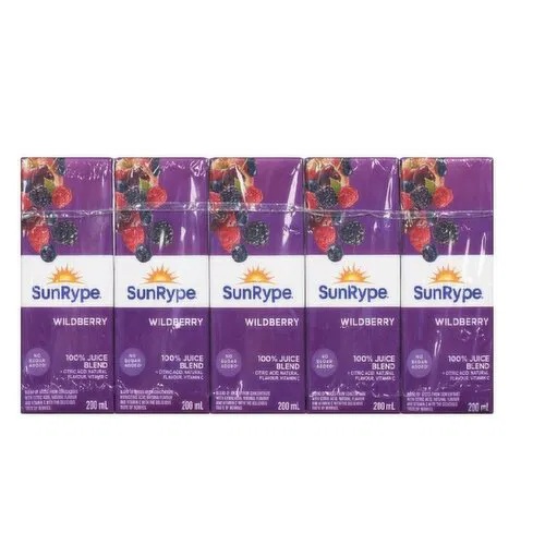 SUN RYPE WILDBERRY JUICE BOX 40 x 200 ML