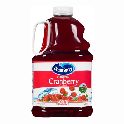 OCEAN SPRAY CRANBERRY COCKTAIL JUICE 3 LT