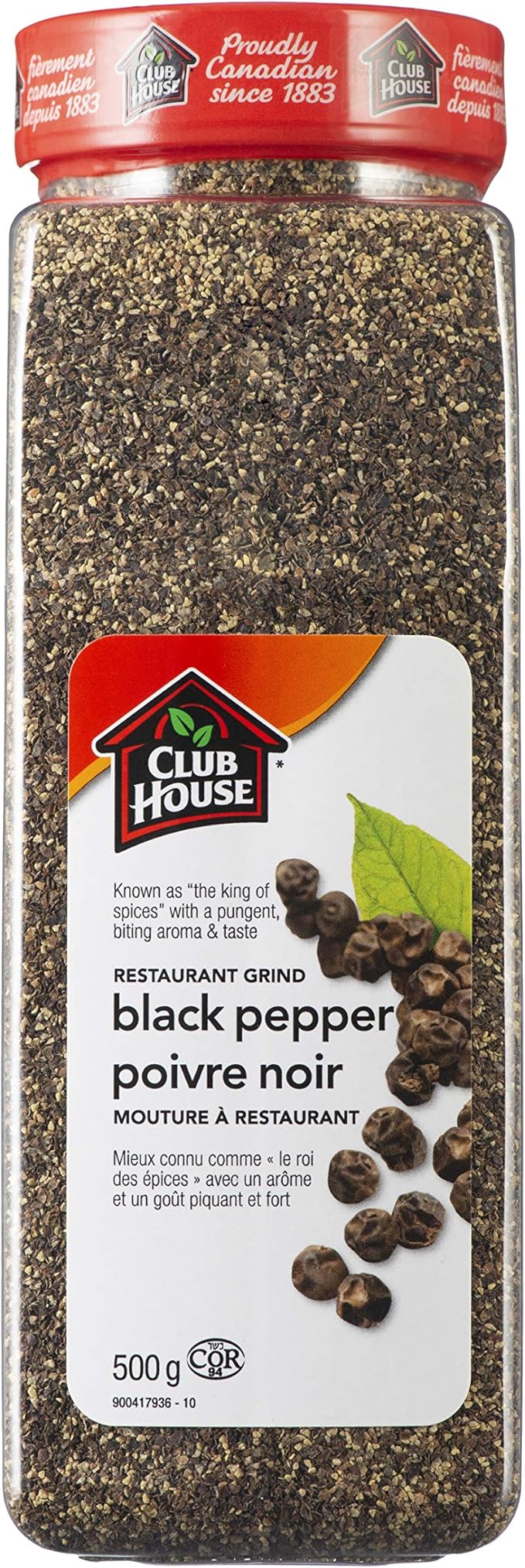 CLUBHOUSE COARSE GROUND BLACK PEPPER 500 GR