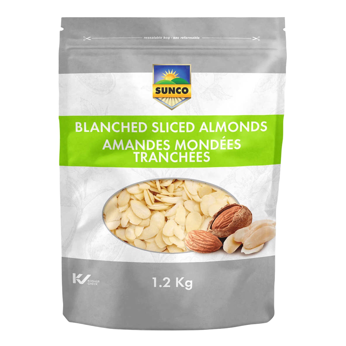 SUNCO SLICED ALMONDS 1.2 KG