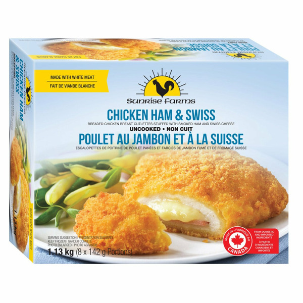 SUNRISE CHICKEN CORDON SWISS 8 X 142 G