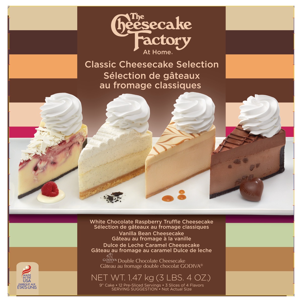 THE CHEESECAKE FACTORY VARIETY CHEESECAKES 1.47 KG
