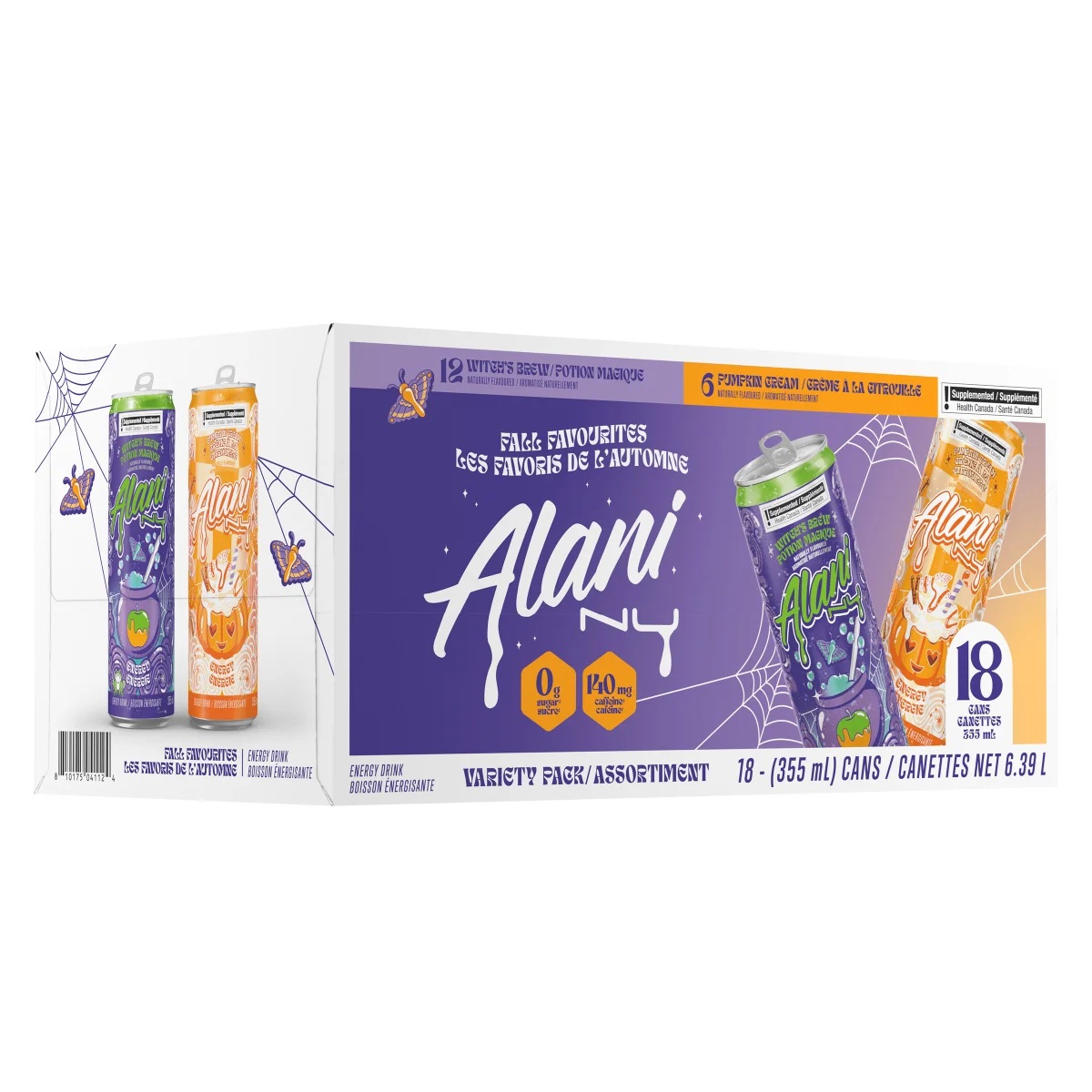 ALANI NU ENERGY DRINK FALL FAVORITES PACK 18 X 355 ML
