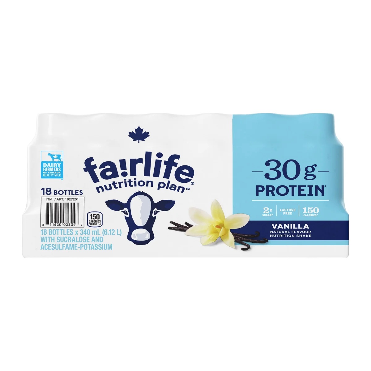 FAIRLIFE VANILLA PROTEIN DRINK 18 X 340 ML