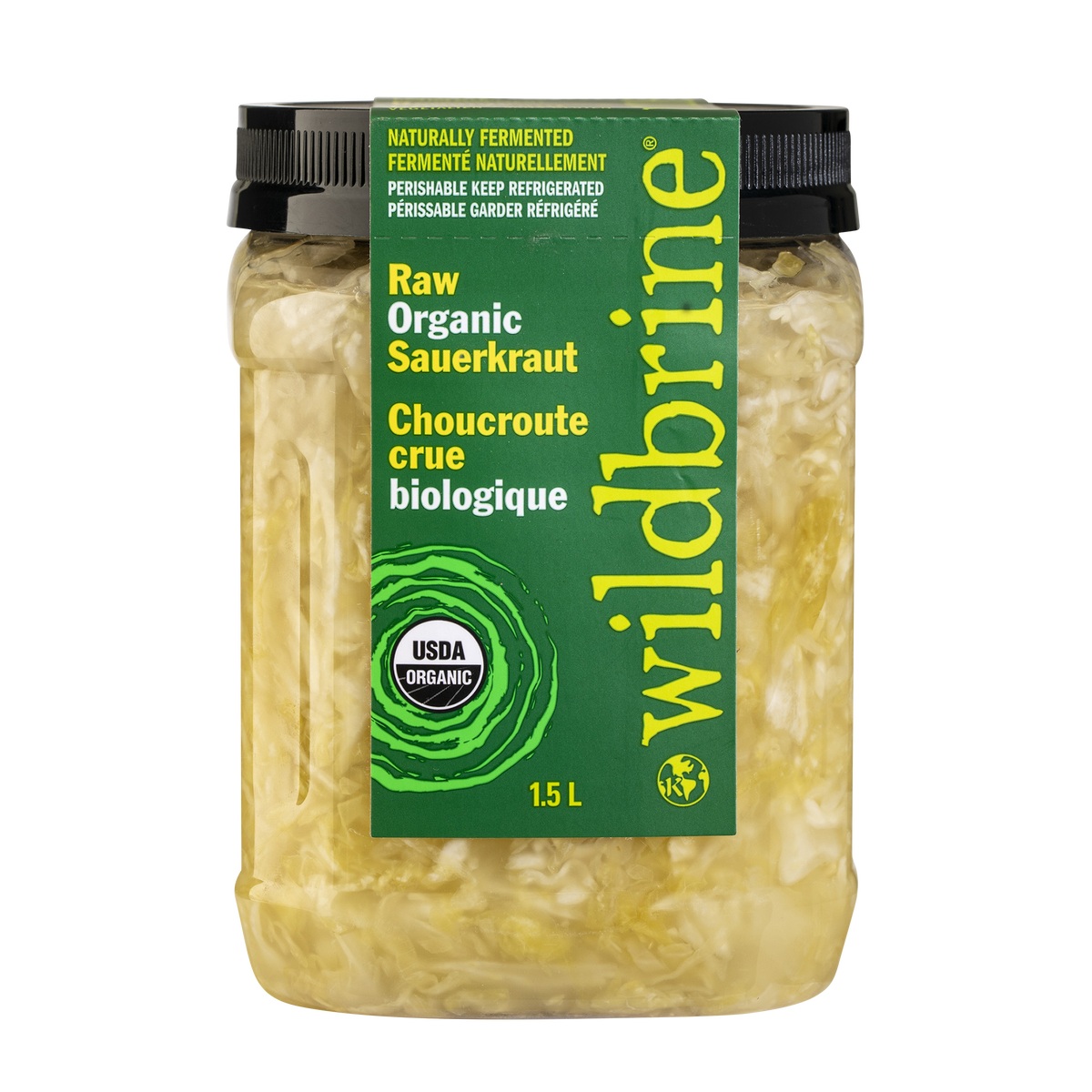WILDBRINE SAUERKRAUT RAW ORANGIC 1.5 L