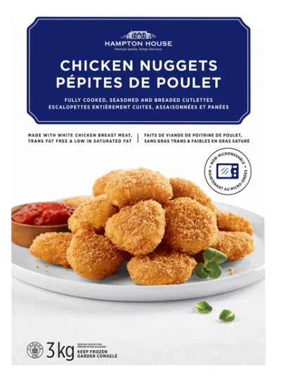 HAMPTON HOUSE CHICKEN NUGGETS 3 KG
