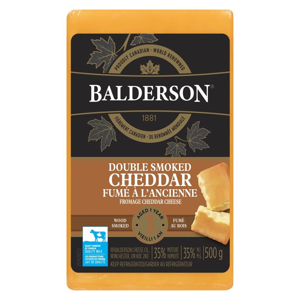 BALDERSON DOUBLE SMOKED CHEDDAR CHEESE 500G