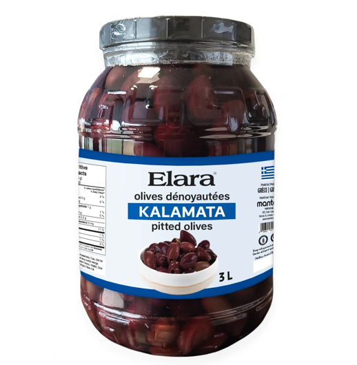 ELARA PITTED KALAMATA OLIVES 3L