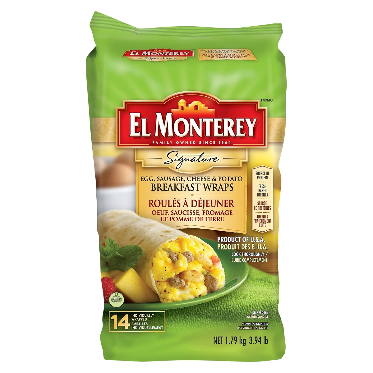 EL MONTEREY BREAKFAST WRAPS 14 X 128 GR