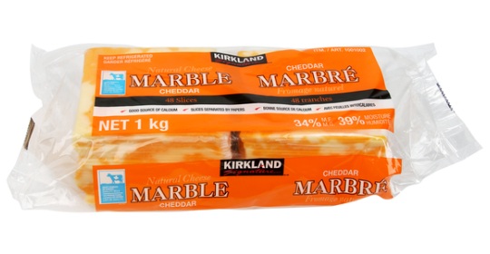 KIRKLAND SLICED MARBLE CHEESE 1 KG