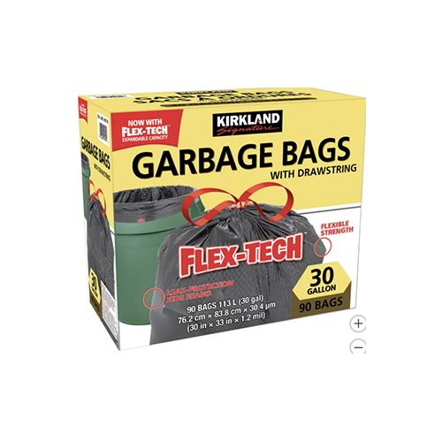 KIRKLAND 30 X 33 GARBAGE BAGS 90'S