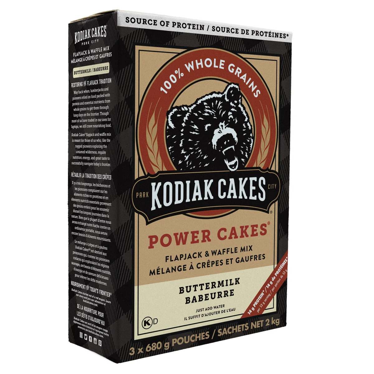 KODIAK WAFFLE & FLAPJACK MIX 2.04 KG