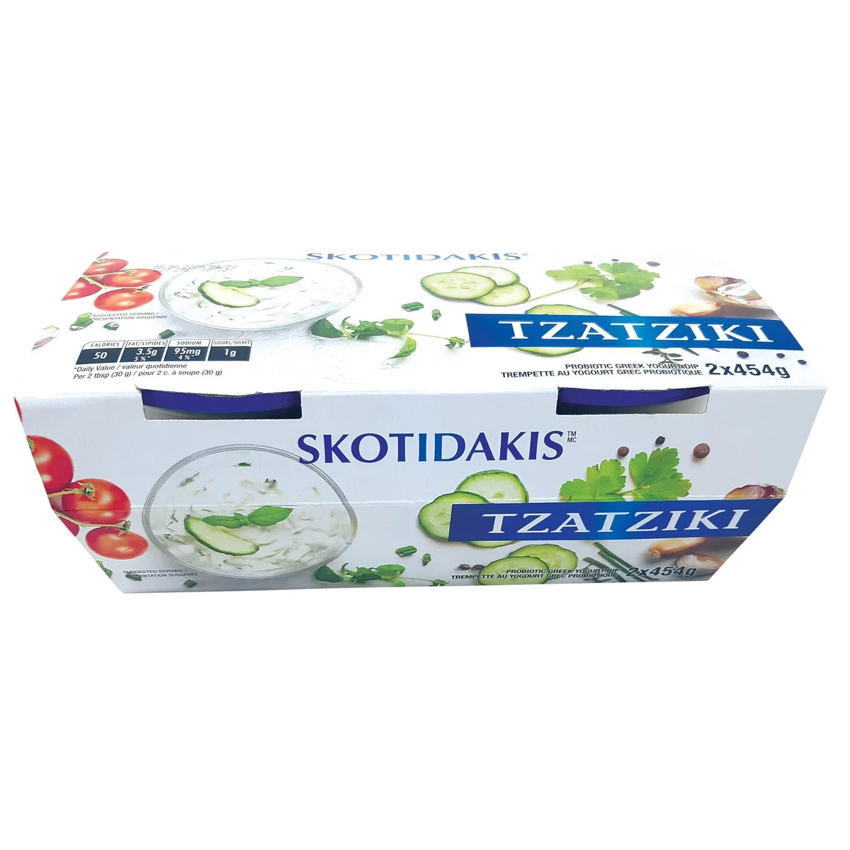 SKOTIDAKIS TZATZIKI DIP 2 X 454 G