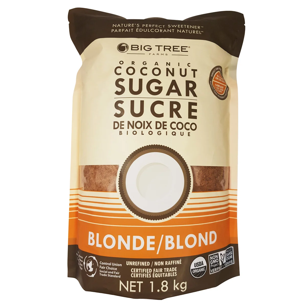 BIG TREE ORGANIC COCONUT SUGAR 1.8 KG