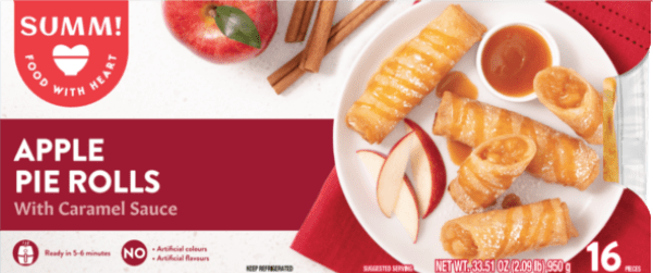 SUMM APPLE PIE SPRING ROLLS 950 GR