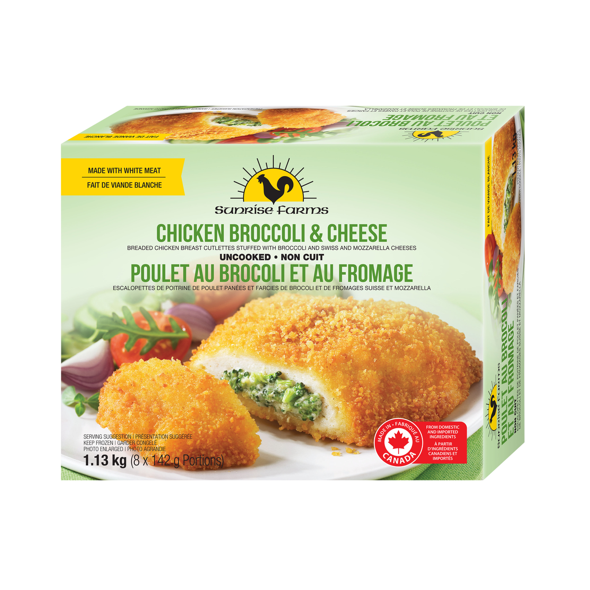 SUNRISE BROCCOLI & CHEESE CHICKEN 8 X 142 GR