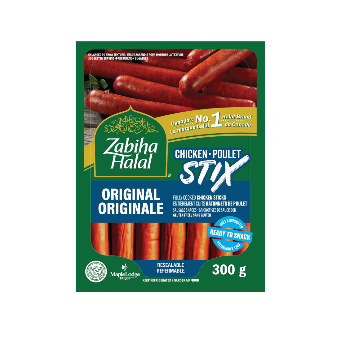 ZABIHA HALAL ORIGINAL HALAL CHICKEN STICKS 300G