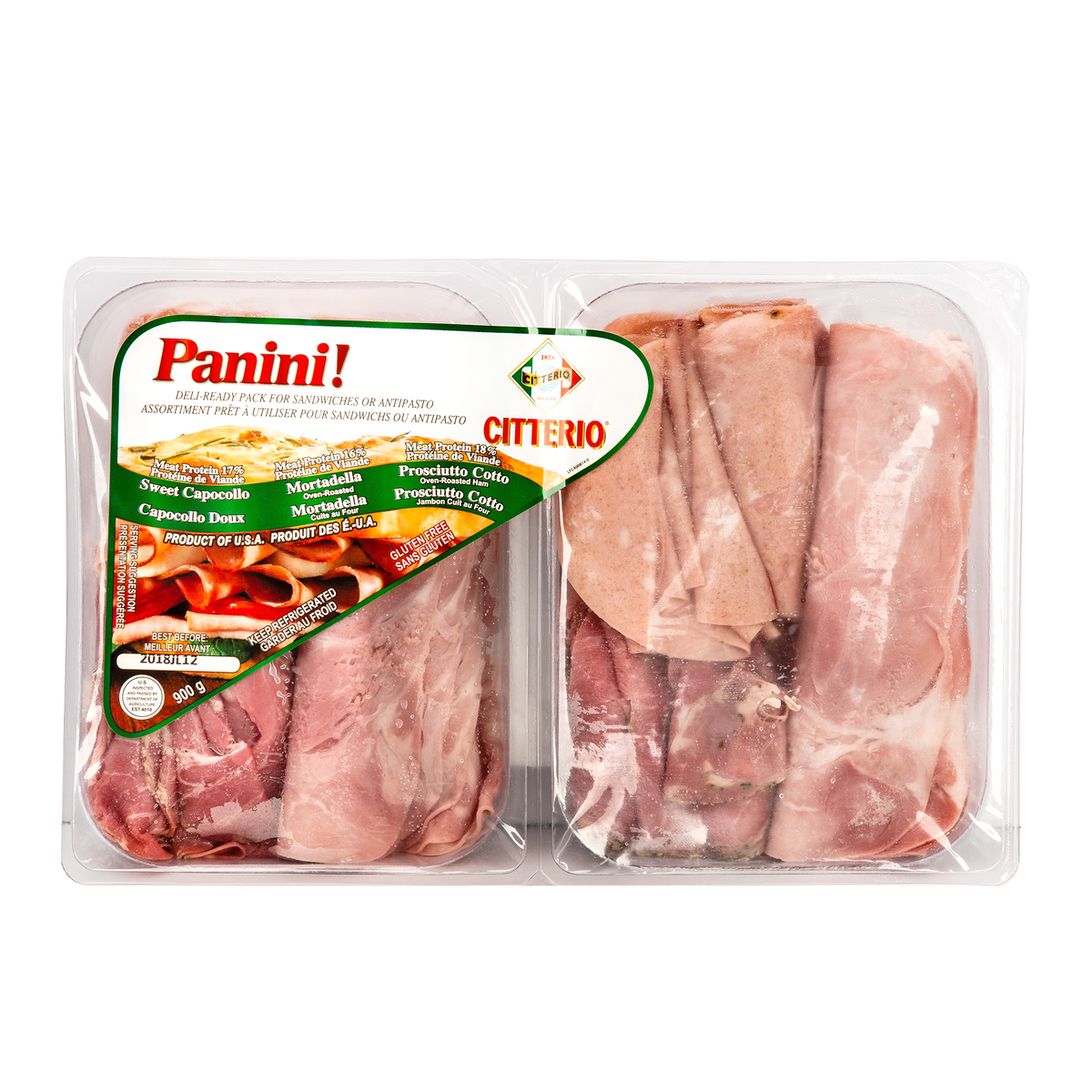 CITTERIO SLICED PANINI MEAT 2 X 450GR