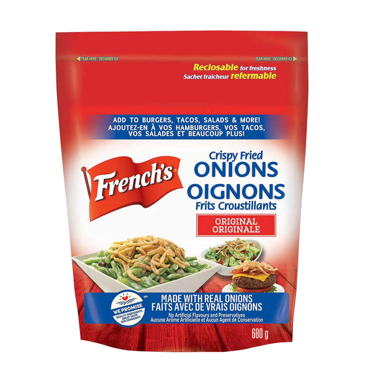 FRENCH'S CRISPY FRIED ONIONS 680G