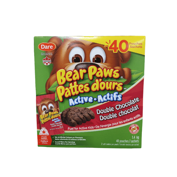 DARE DOUBLE CHOCOLATE BEAR PAW ACTIVES 40CT 1.44 KG