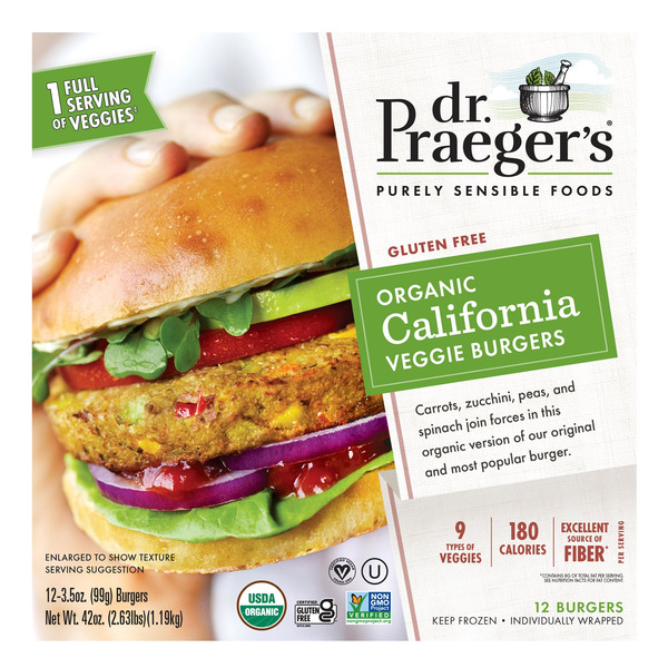 DR. PRAEGER CALIFORNIA VEGGIE BURGERS 12 X 99 GR