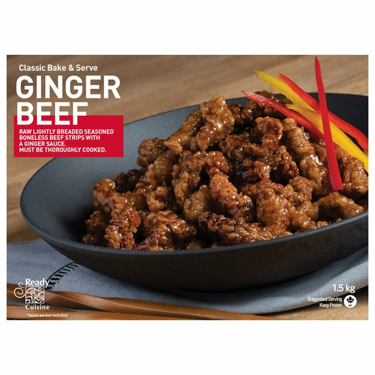 READY CUISINE GINGER BEEF 1.5 KG