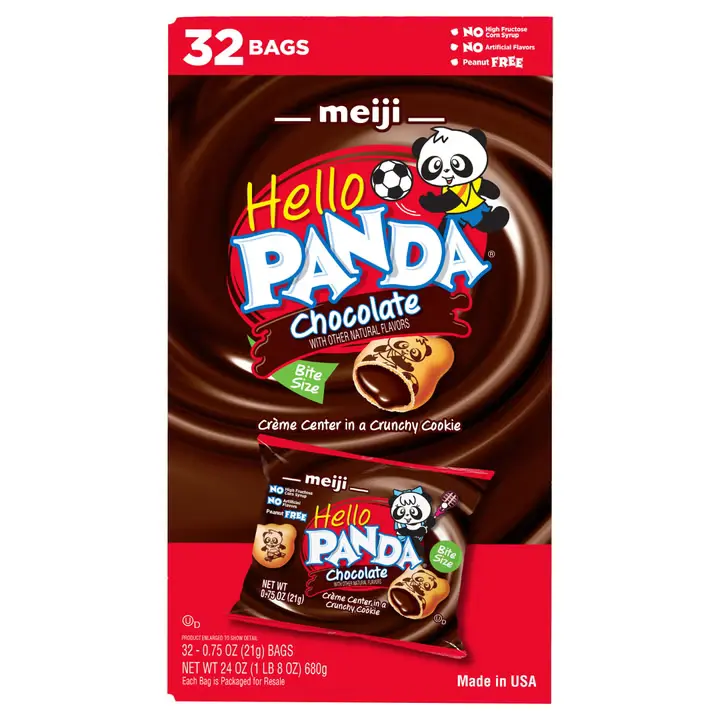 MEIJI HELLO PANDA CHOCOLATE COOKIES 32 X 21G