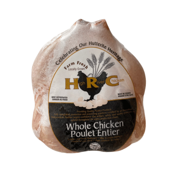 HIGH RIVER CHICKEN FREE RANGE FROZEN CHICKEN APPROX. 7 LB EACH