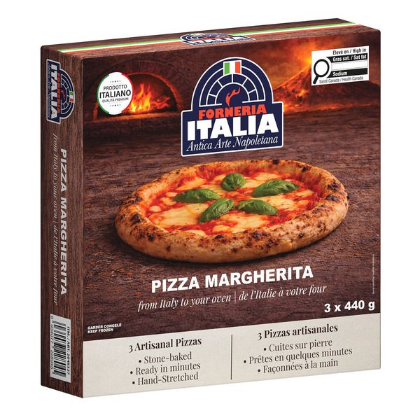 FORNERIA ITALIA ARTISANAL MARGHERITA PIZZAS 3 X 440G