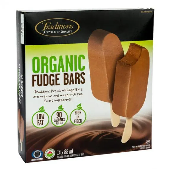 COSTCO TRADITIONS ORGANIC FUDGE BARS 14 X 88 ML