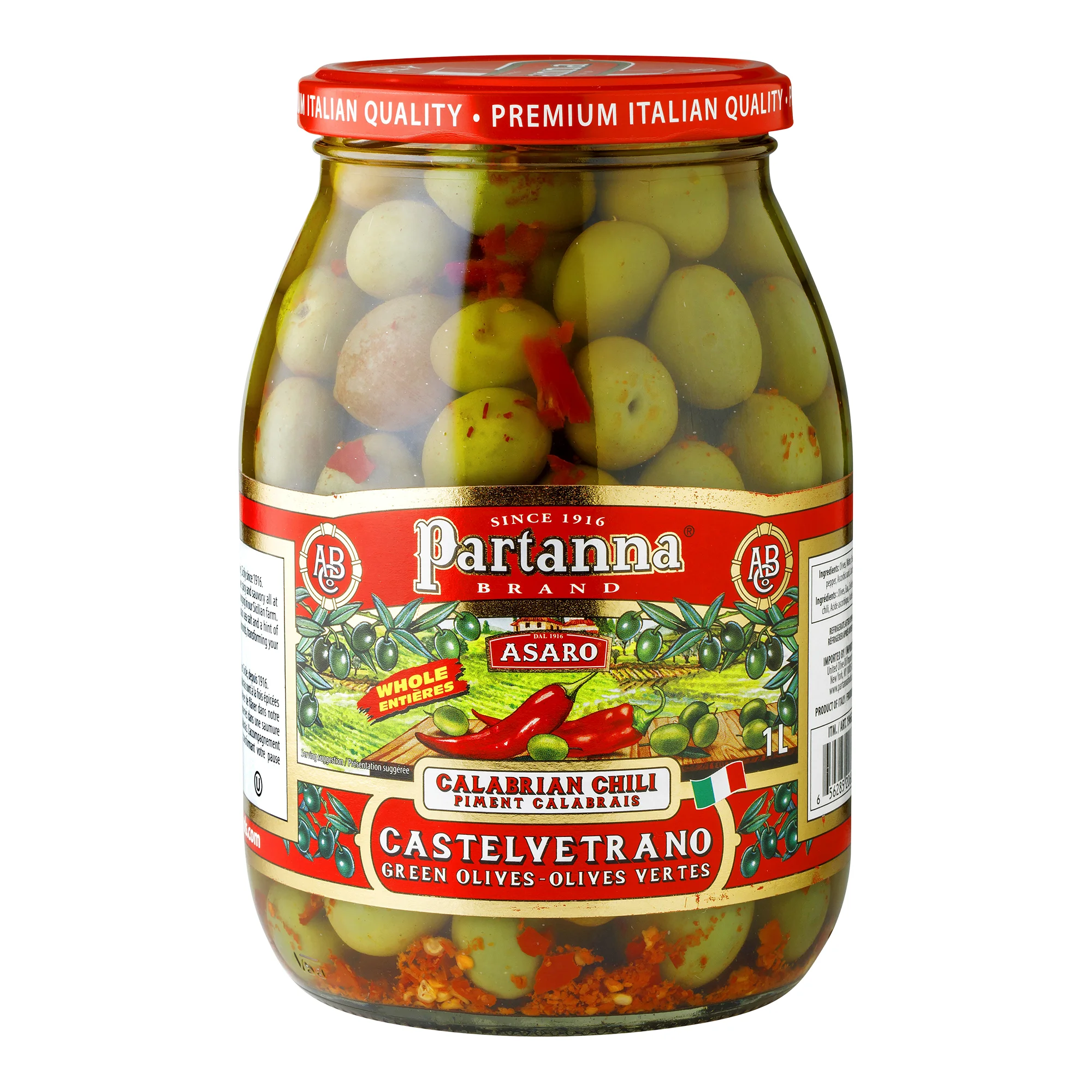 PARTANNA CALABRIAN CHILI OLIVES 1L