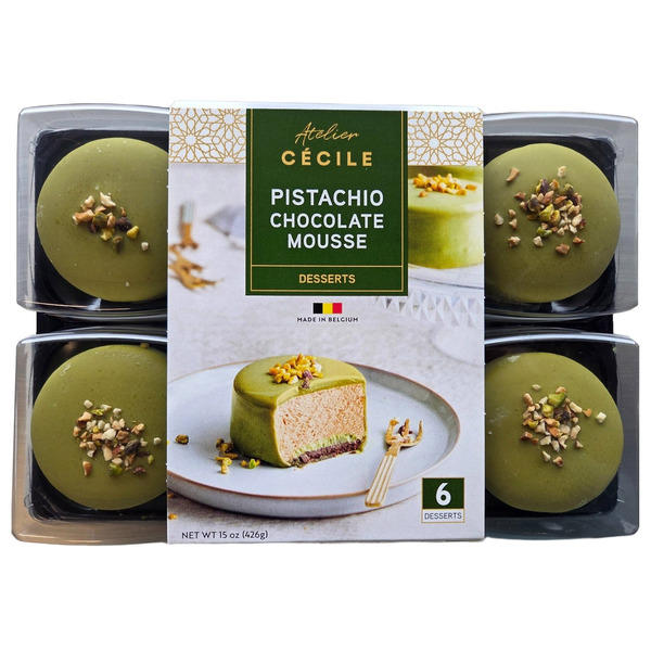 ATELIER CÉCILE PISTACHIO CHOCOLATE MOUSSE 6 X 71G