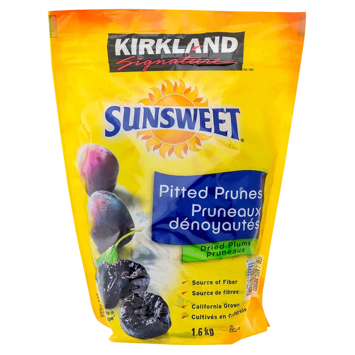 KIRKLAND SIGNATURE SUNSWEET DRIED PITTED CALIFORNIA PRUNES 1.6KG