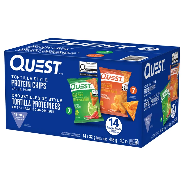 QUEST PROTEIN CHIP VALUE PACK 14 X 32G